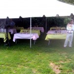 The Reception Tent with Harold's Wedding Vases The Reception Tent with Harold's Wedding Vases