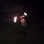 Ronnie with Fire Poi Ronnie with Fire Poi