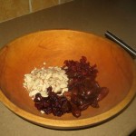 Chopping the Chosen Fruites and Nuts